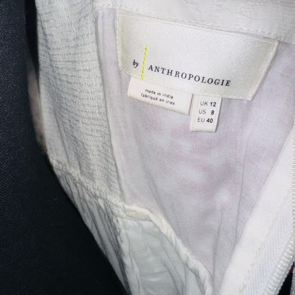 Anthropologie White and purple Maxi Dress - Picture 12 of 13